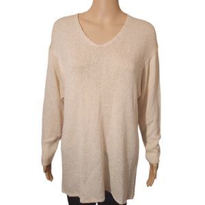 Banana Republic Sweater Tunic Cream Color Womens Size Medium